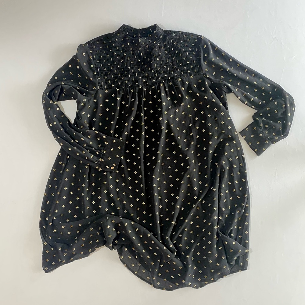 a new day Black and gold High Neck Dress, Size XL